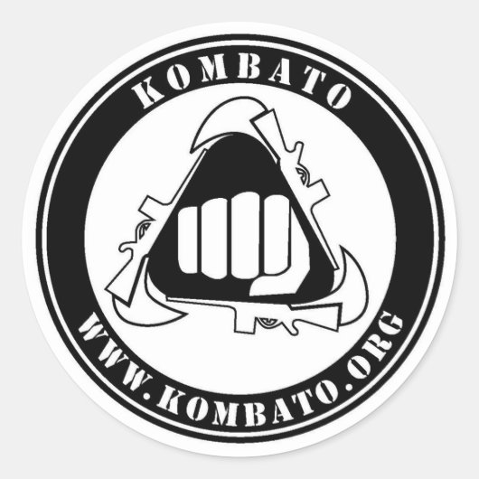 Runder Klebstoff des Kombato Aufkleber (Vorderseite)