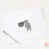 Runder Klebstoff Runder Aufkleber (Umschlag)