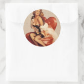 runder Klebstoff Stift up Aufkleber (Tasche)