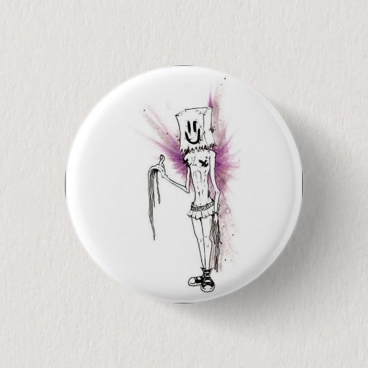 Runder Knopf - besonders angefertigt Button (Vorderseite)
