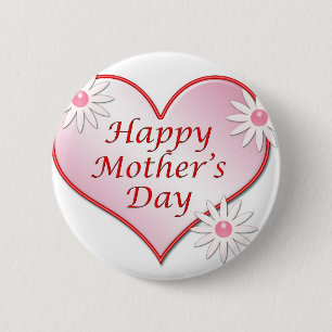 Runder Knopf der Mutter Tages Button