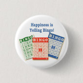 Runder Knopf des Bingo Button (Vorderseite)