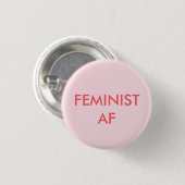 runder Knopf des feministischen Mädchen-Powers Button (Vorne & Hinten)