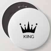 Runder Knopf für schwarze Kronenform des benutzerd Button (Vorne & Hinten)