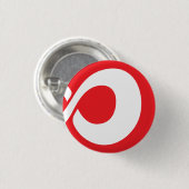 Runder Knopf InfiniteRed Logos Button (Vorne & Hinten)