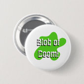 Runder Knopf-Klecks des Schicksals Button (Vorne & Hinten)