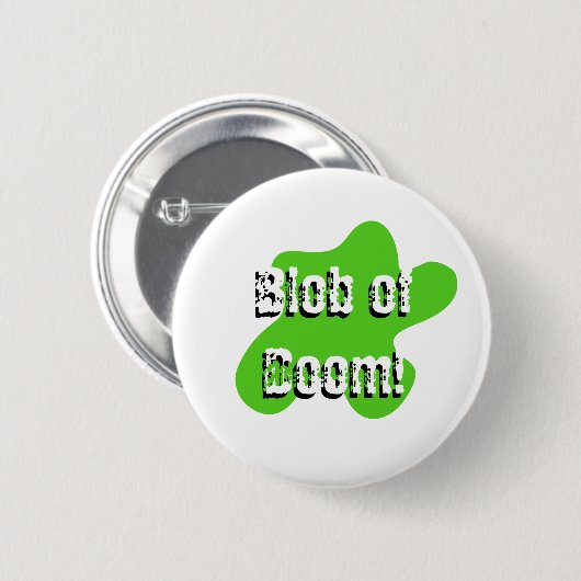 Runder Knopf-Klecks des Schicksals Button (Vorne & Hinten)