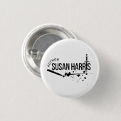 Runder Knopf, klein, 1¼ Zoll Button (Vorne & Hinten)