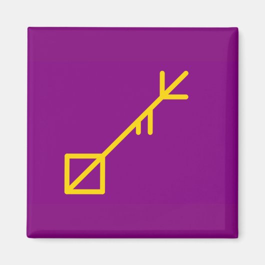 Runder Knopf, kleine, 1¼ Zoll große Insel Sessrumn Magnet (Vorne)