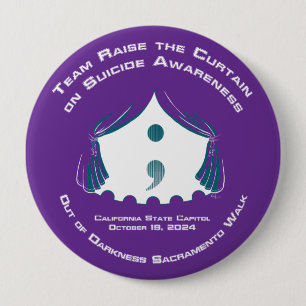 Runder Knopf, riesig, 4 Zoll Button