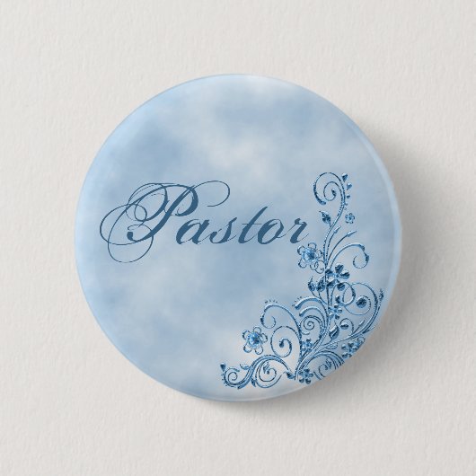 Runder Knopf: Sky Blue Elegance Button (Vorderseite)