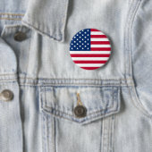Runder Knopf - USA-Flagge Button (Beispiel)