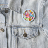 Runder Knöpfe für die BEDTIME GESCHICHTE - Blau Button (Beispiel)