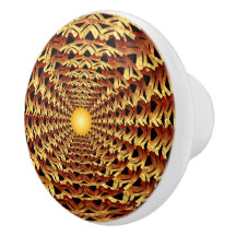 Runder Korb geometrisches Muster