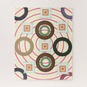 Runder Kreis der Abstrakten Farben Puzzle (Vertikal)