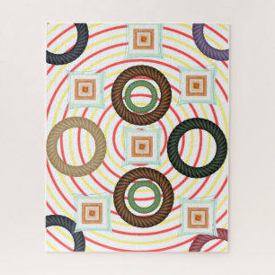 Runder Kreis der Abstrakten Farben Puzzle