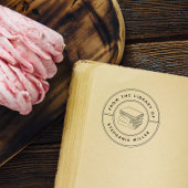 Runder Lehrer aus der Bibliothek des Selbstbildner Permastempel