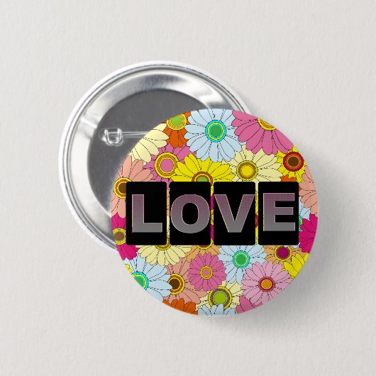 Runder Liebe Button (Vorne & Hinten)