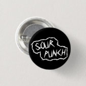 Runder Logo-Knopf (Schwarzes) Button (Vorne & Hinten)