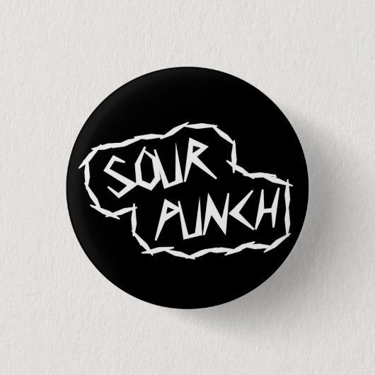 Runder Logo-Knopf (Schwarzes) Button (Vorderseite)