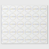 Runder Logobetrieb Geschenkpapier (Flach)