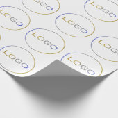 Runder Logobetrieb Geschenkpapier (Ecke)