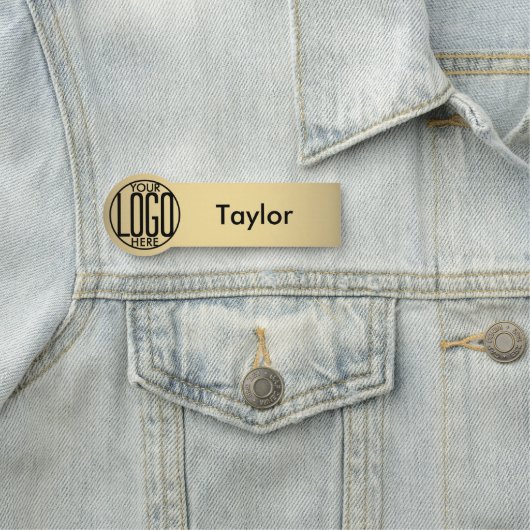 Runder Logofarbdruck für Kunststoffmitarbeiter Namensschild (Beispiel)