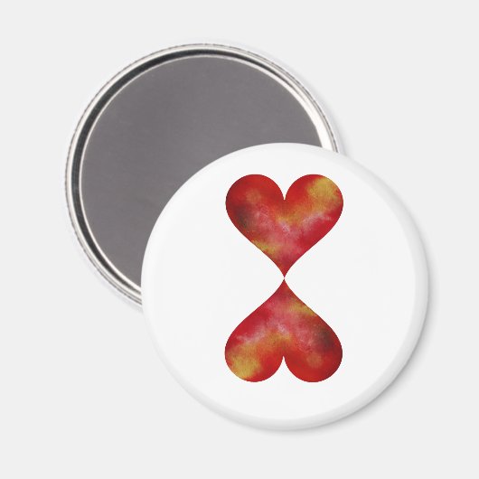 Runder Magnet (Vorderseite/Rückseite)