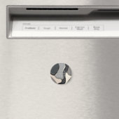 Runder Magnet in abstrakter Grafik (In Situ (Geschirrspüler))
