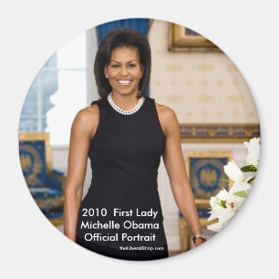 Runder Magnet Michelle Obama offizielle