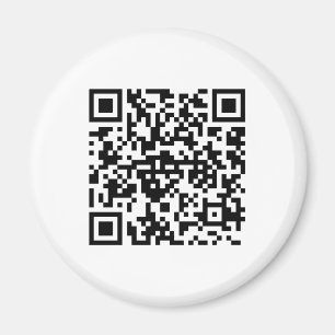 Runder Magnet mit QR-Code