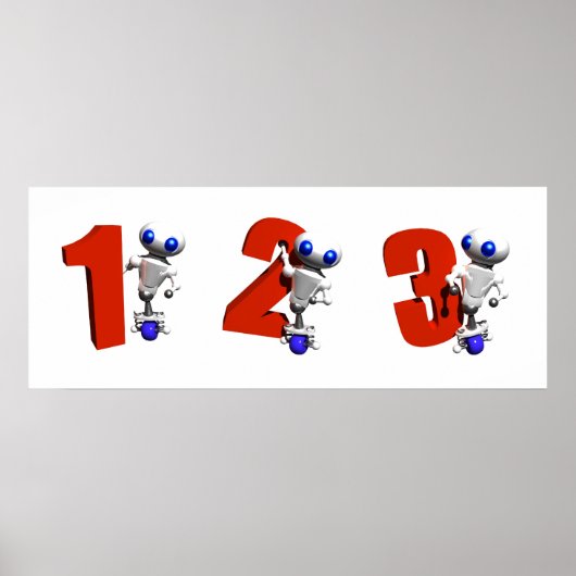 RUNDER MIT ZAHLEN POSTER (Vorne)