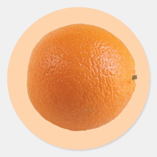 Runder Orangen Foto Aufkleber (Vorderseite)