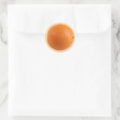 Runder Orangen Foto Aufkleber (Tasche)
