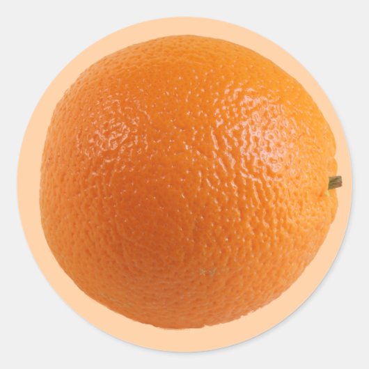 Runder Orangen Foto Aufkleber (Vorderseite)