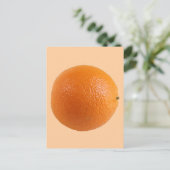 Runder Orangen Foto Postkarte (Stehend Vorderseite)