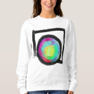 Runder Peg im Quadrat Lounge Abstrakte Kunst zum T Sweatshirt