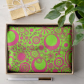 Runder-Pink-Neon-TISSUE-PAPIER Seidenpapier (Geschenk)