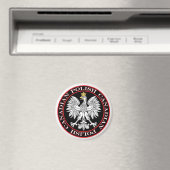 Runder Polnischer Kanadischer Adler Magnet (In Situ (Geschirrspüler))