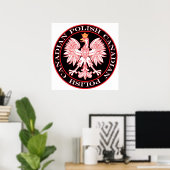 Runder Polnischer Rotadler Poster (Heimbüro)
