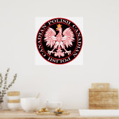 Runder Polnischer Rotadler Poster (Küche)