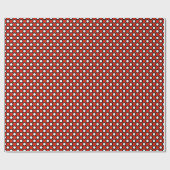 runder Punkt, rot, schwarz und weiß Geschenkpapier (Flach)