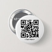 Runder QR Code-Knopf Button (Vorne & Hinten)
