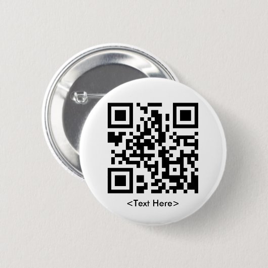 Runder QR Code-Knopf Button (Vorne & Hinten)