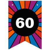 Runder Rahmen 20 + Ihr Rückgrat. Ideen Wimpelkette (Zweite Fahne)