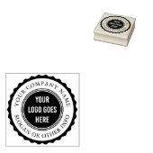 Runder Rahmen für benutzerdefiniertes Firmenlogo - Gummistempel (Stempel)