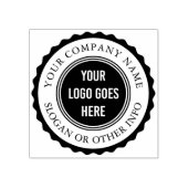 Runder Rahmen für benutzerdefiniertes Firmenlogo - Gummistempel (Prägung)