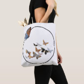 Runder Rahmen mit Schmetterlingen Tasche (Von Nahem)