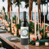 Runder Rahmen Weinetikett