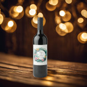 Runder Rahmen Weinetikett